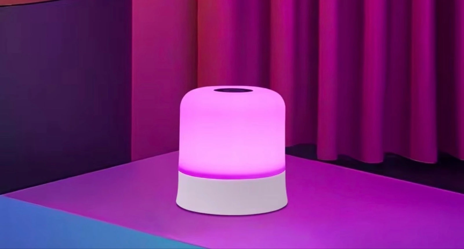 Multicolor LED bedside lamp with remote control – photo 2